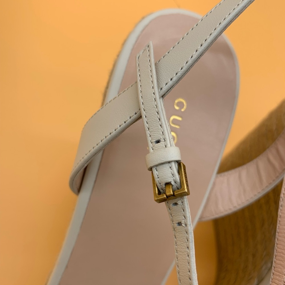 Gucci Lifford Double G Logo Espadrilles Sandals size 41.5 - Picture 15 of 16